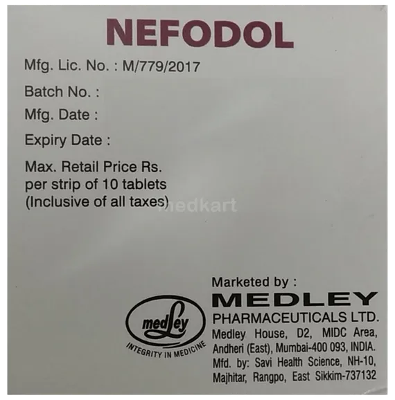 nefodol tablet 10's